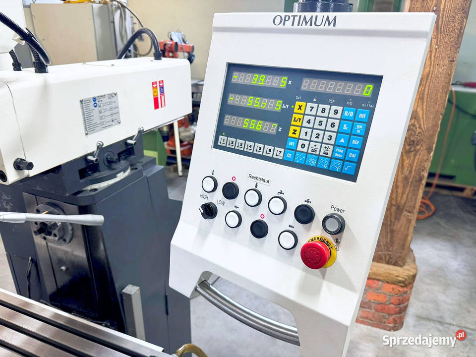 Frezarka uniwersalna OPTIMUM Optimill MT 50 NOWA Zabór