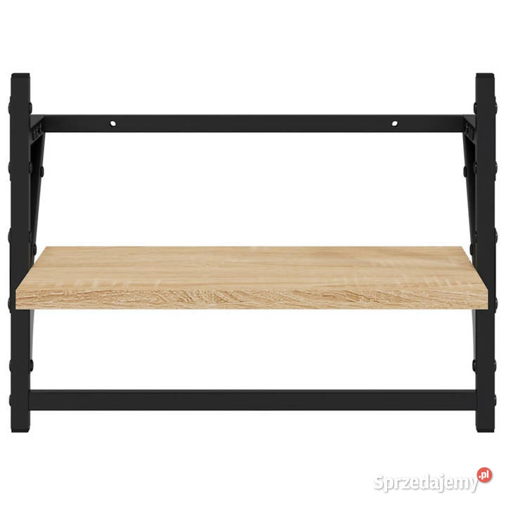 Półki ścienne z drążkami 2 dąb sonoma 40x25x30 Warszawa