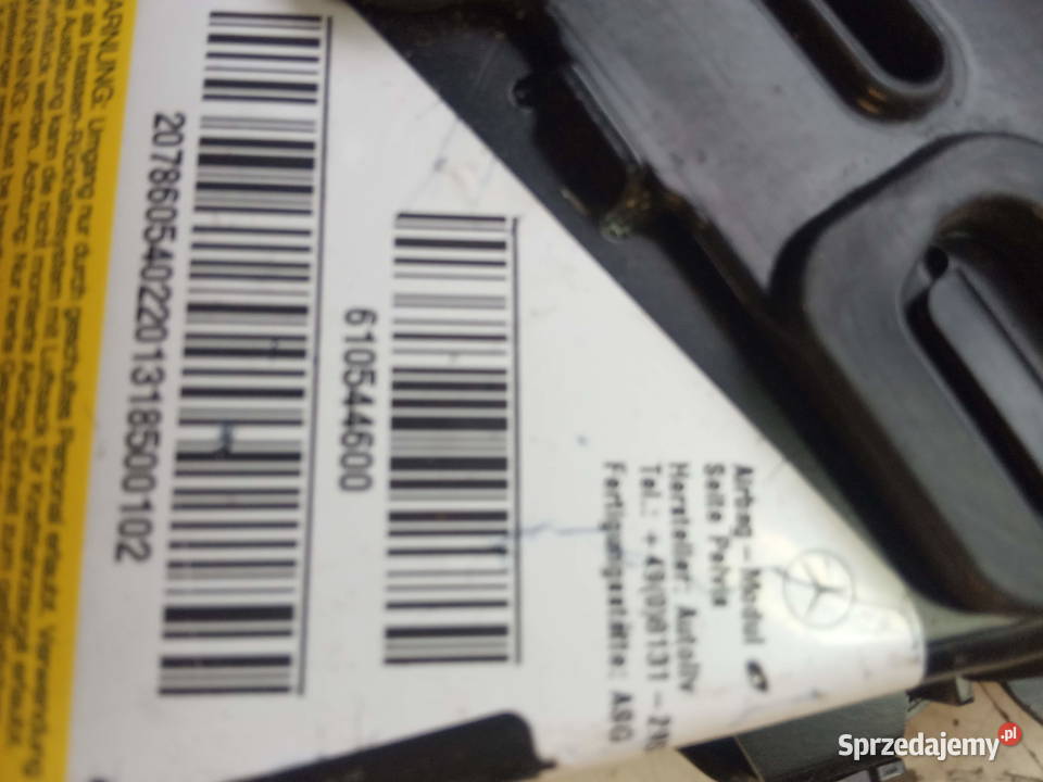 MERCEDES W 207 PODUSZKA FOTELA PRAWEGO DOLNA Kobylnica