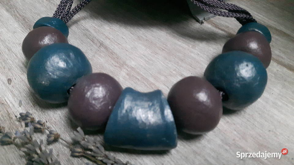 Naszyjnik ceramiczny ręcznie wykonany Biżuteria dla Pań Otwock