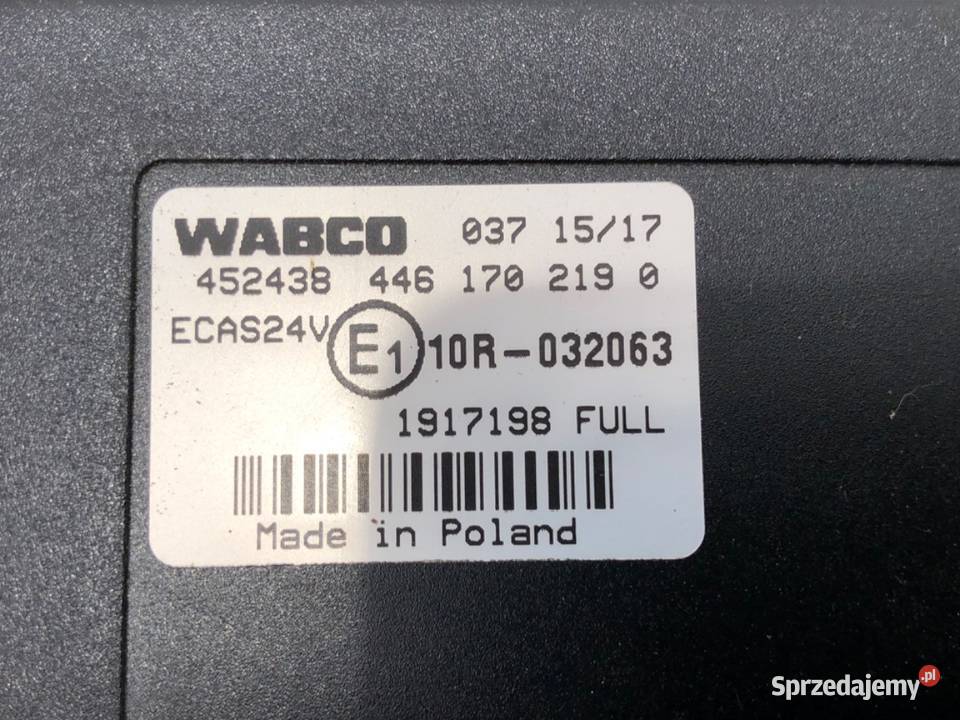 MODUŁ STEROWNIK ECAS DAF XF 1917198 129 462