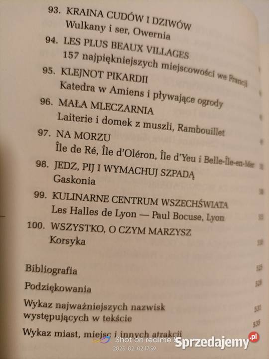 Tysiąc miejsc we Francji unikat okazy Księgarnia