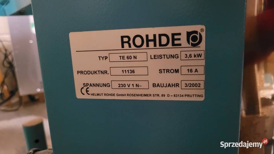 Rohde TE 60 N piec do wypalania ceramiki