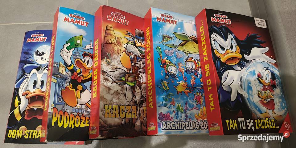 Zestaw 5 komiksów Kaczora Donalda Toruń sprzedam