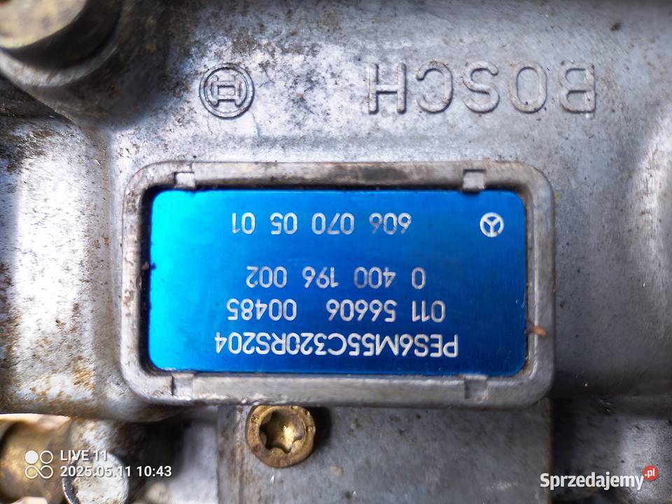 Mercedes om 606 pompa wtryskowa 300D małopolskie Kocmyrzów