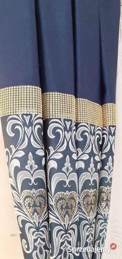 Zasłony granatowe Mława sprzedam