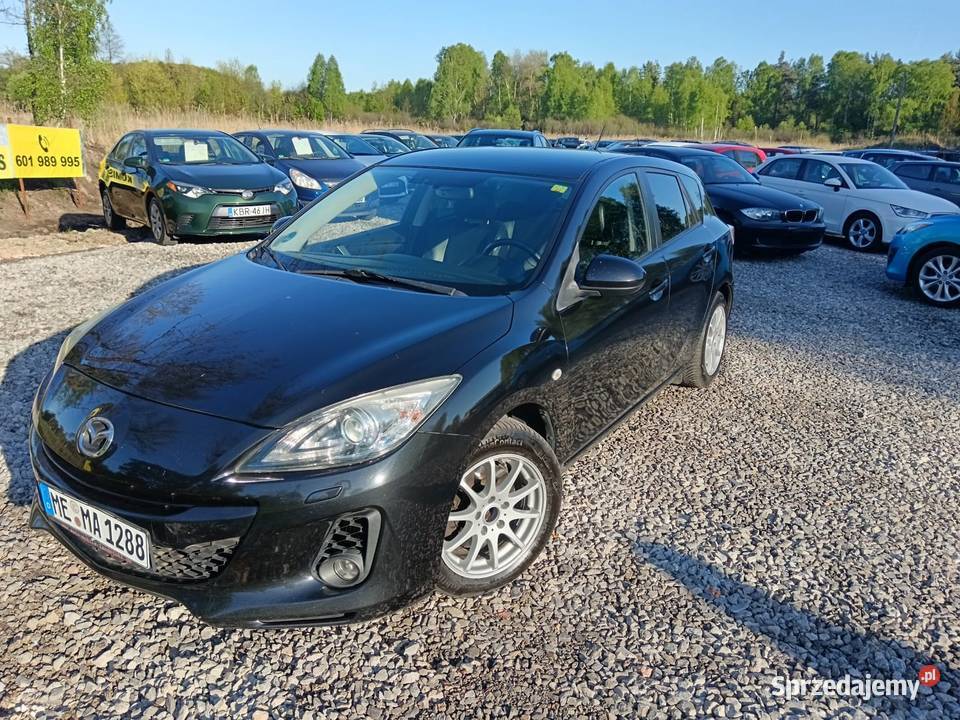 Mazda 3 185 BIXENON tempomat grzane fotele skóra czarny małopolskie Tarnów