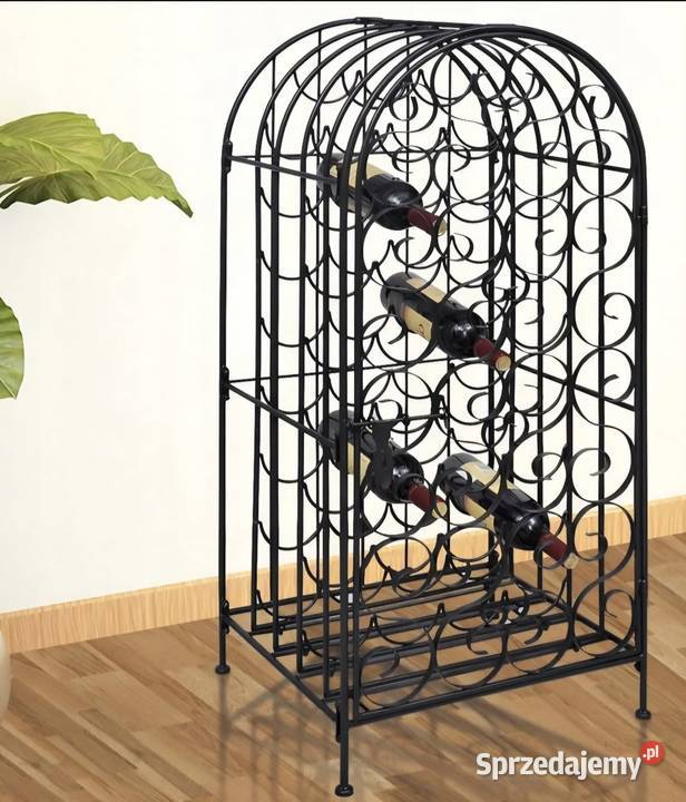 Metalowy stojak na 35 butelek wina Poręba sprzedam