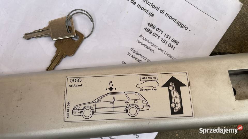 Audi A6 S6 RS6 C5 Avant Kombi Bagażnik Dachowy osobowe Kraków