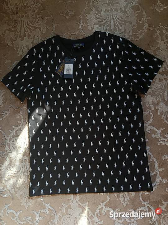 Tshirt bawełniany Polo Ralph Lauren monogram XXL