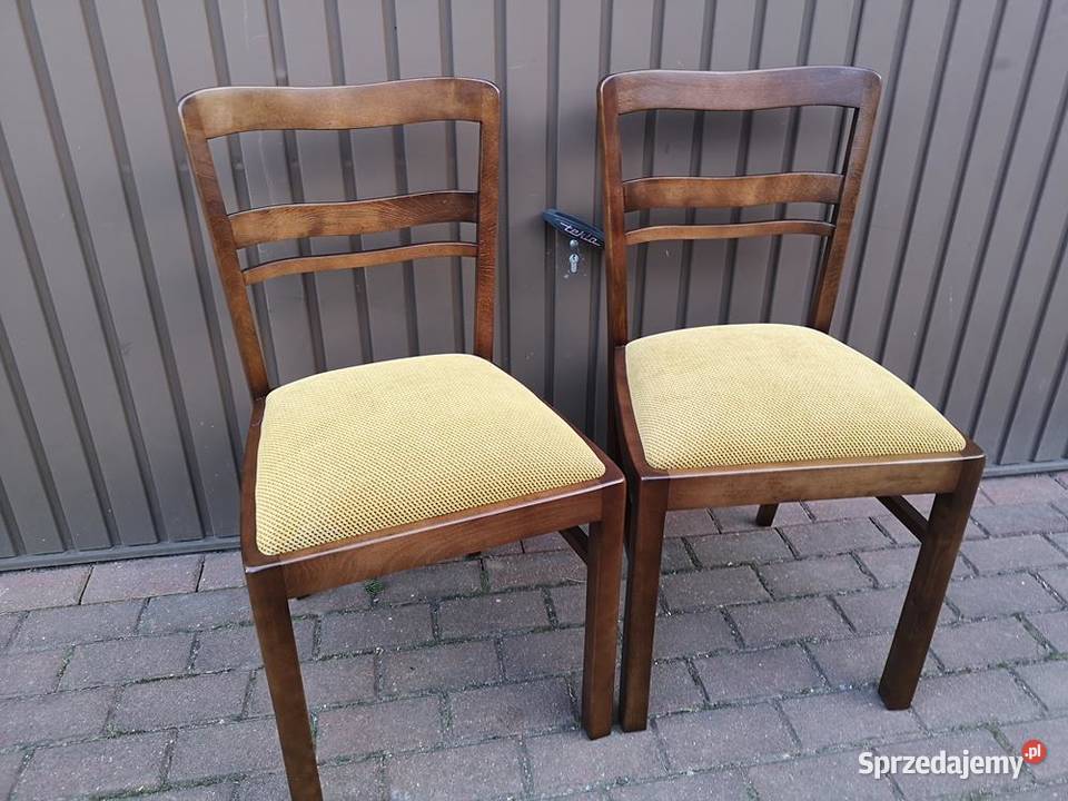 Krzesła ARTDECO Stare Antyk Komplet 2 Sztuki wielkopolskie Swarzędz sprzedam