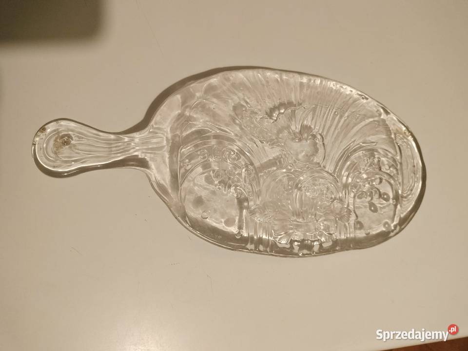 Panterka szklana z rączką dekoracja ptaszek Choszczno