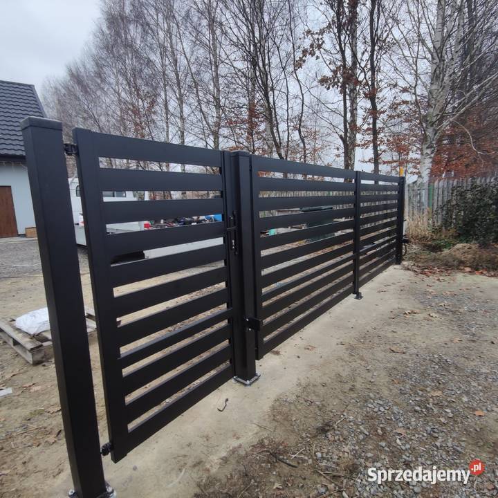 Brama skrzydłowa 4m furtka 1m Komplet do montażu Warka