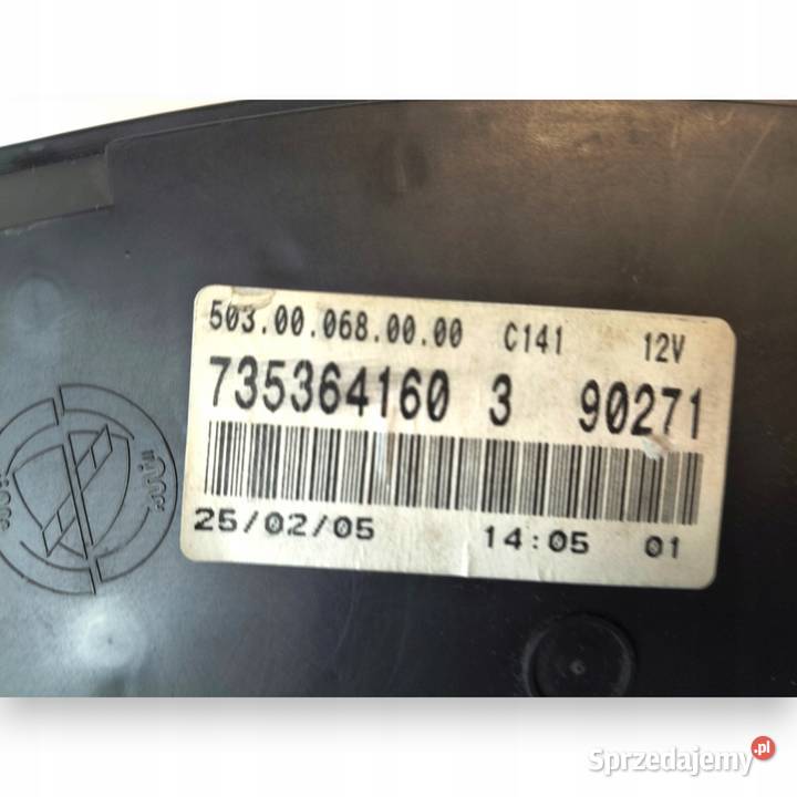LICZNIK ZEGARY 735364160 Fiat Idea 12 14 16V 13 osobowe Chełm