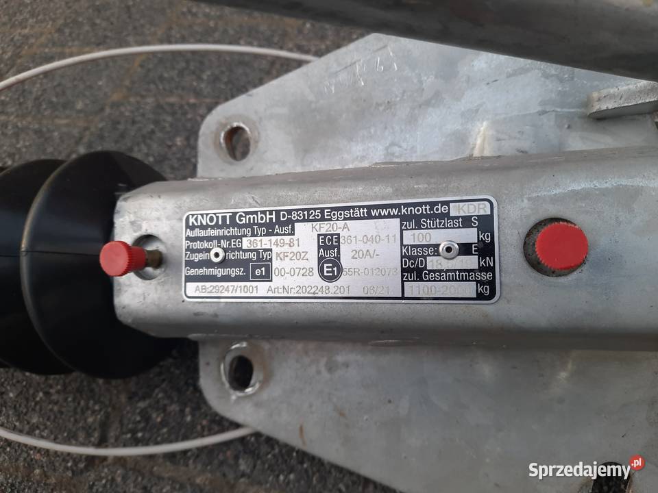 Zaczep do przyczepy kempingowej lawety Skokowa