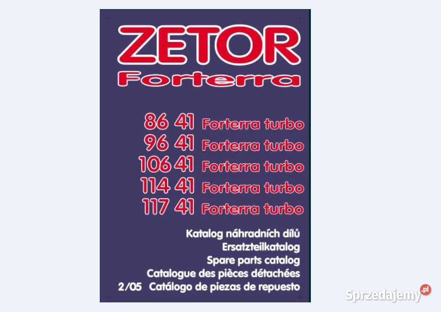 Zetor Forterra 11641 instrukcja obsługi katalog