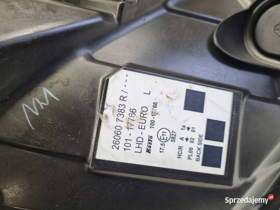 LAMPA LEWA Renault Kangoo II LIFT PRZEDNIA lewy Rudka