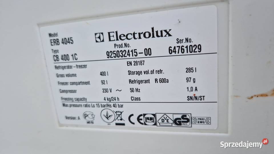 lodówka Electrolux ERB 4045 chłodziarko Lodówki i zamrażarki Gorzów Wielkopolski