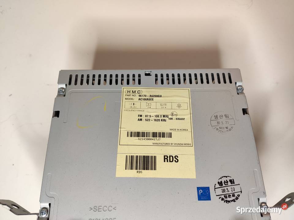 Hyundai i30 radio 96170 a6200gu ac100a6ee nowe Mikołów