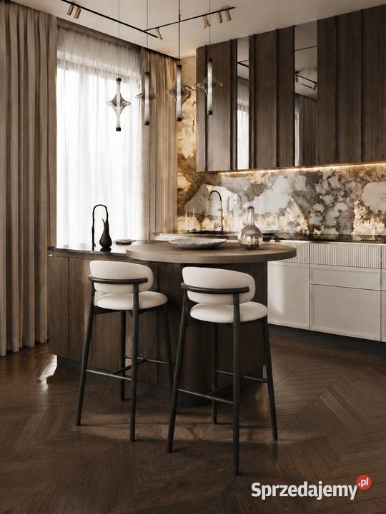 Designerski Hoker Drewniany OLIVIA Nowoczesne Meble Warszawa