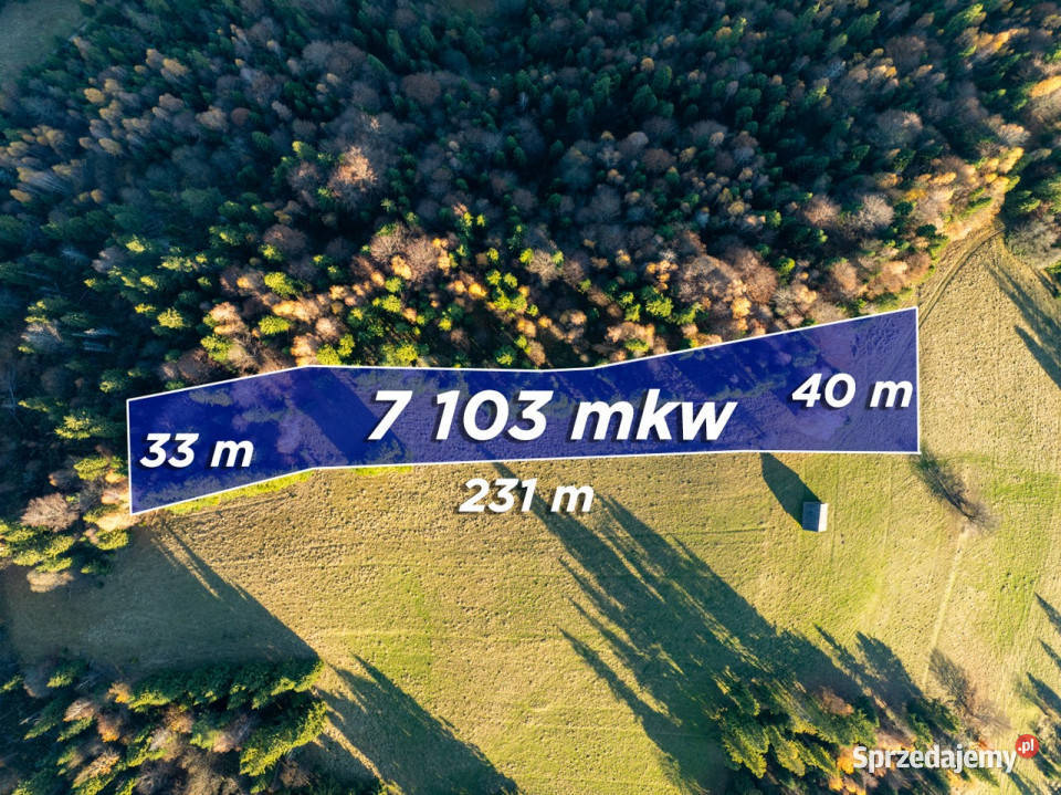 Działka z widokiem na Tatry Knurów 71 arów 7103m2