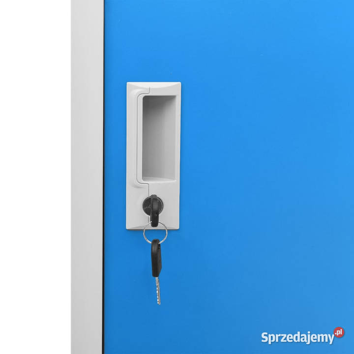 Szafka zamykana na klucz szaroniebieska Warszawa