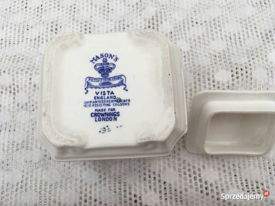 Cukiernica Vintage Anglia około 1940 Porcelana i szkło Kraków