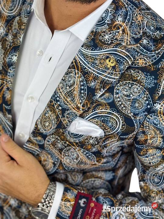 MARCO MILANO Marynarka męska C25 paisley Ostrów Wielkopolski