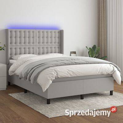 vidaXL Łóżko kontynentalne z materacem Warszawa sprzedam