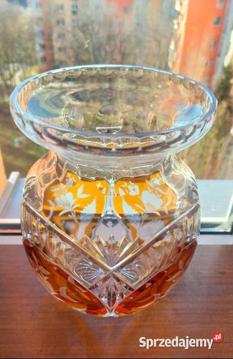 Piękny wazon kryształowy PRL sprzedam