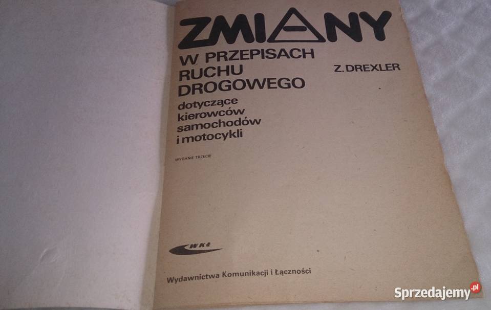 Zmiany w przepisach ruchu drogowego Z Drexler Czeladź