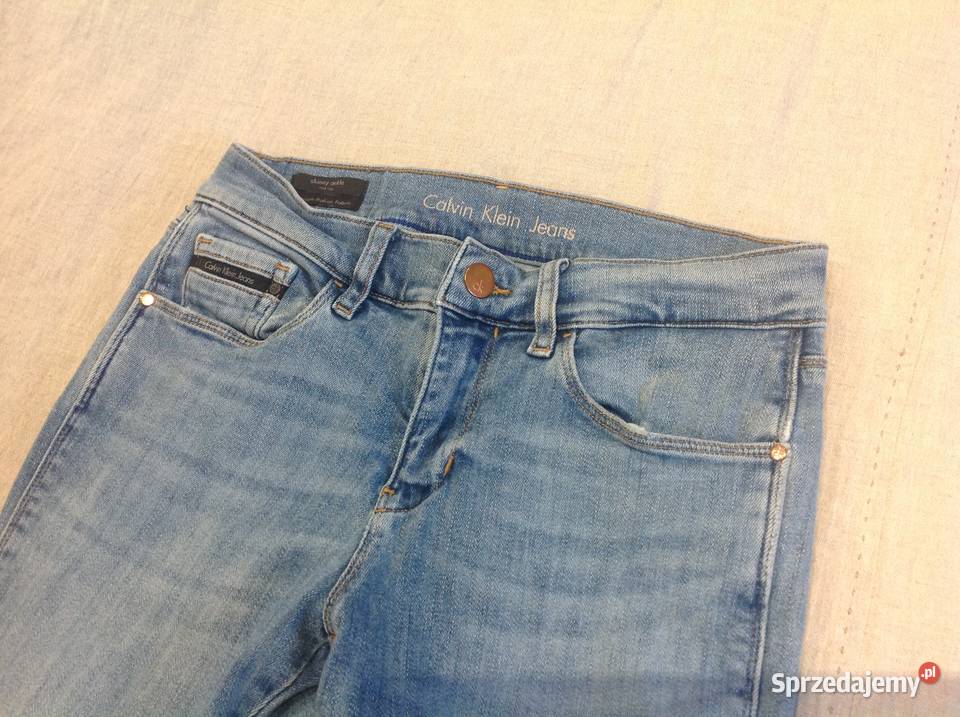 Spodnie jeans Damskie Calvin Klein r 25 XXS Długie Nowa Sól