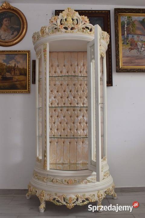 Duża Piękna Witryna Gablota Serwantka Drewniana Kraków sprzedam