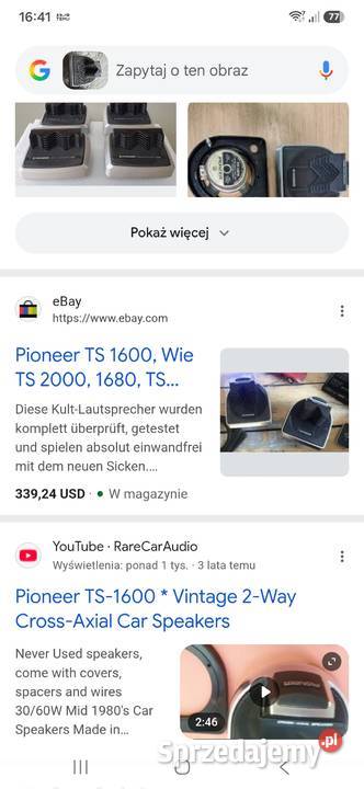 Pionier TS1600 glosnik8 retro Grudziądz