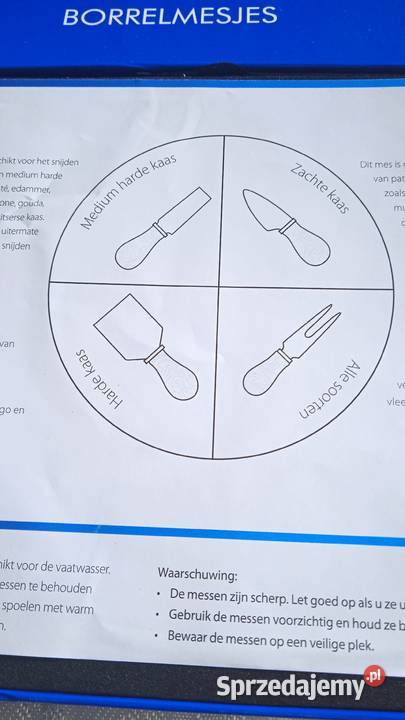 EFEKTOWNY ZESTAW DO DESKI SERÓW Noże i nożyce kuchenne wielkopolskie Piła