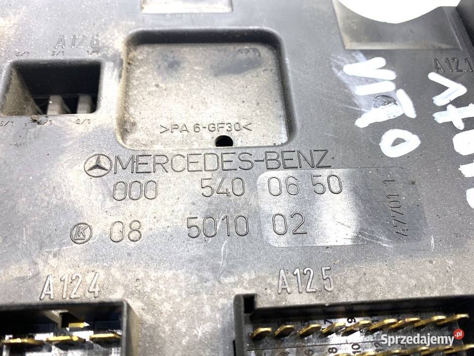 SKRZYNKA BEZPIECZNIKÓW MERCEDES W638 0005400650 osobowe