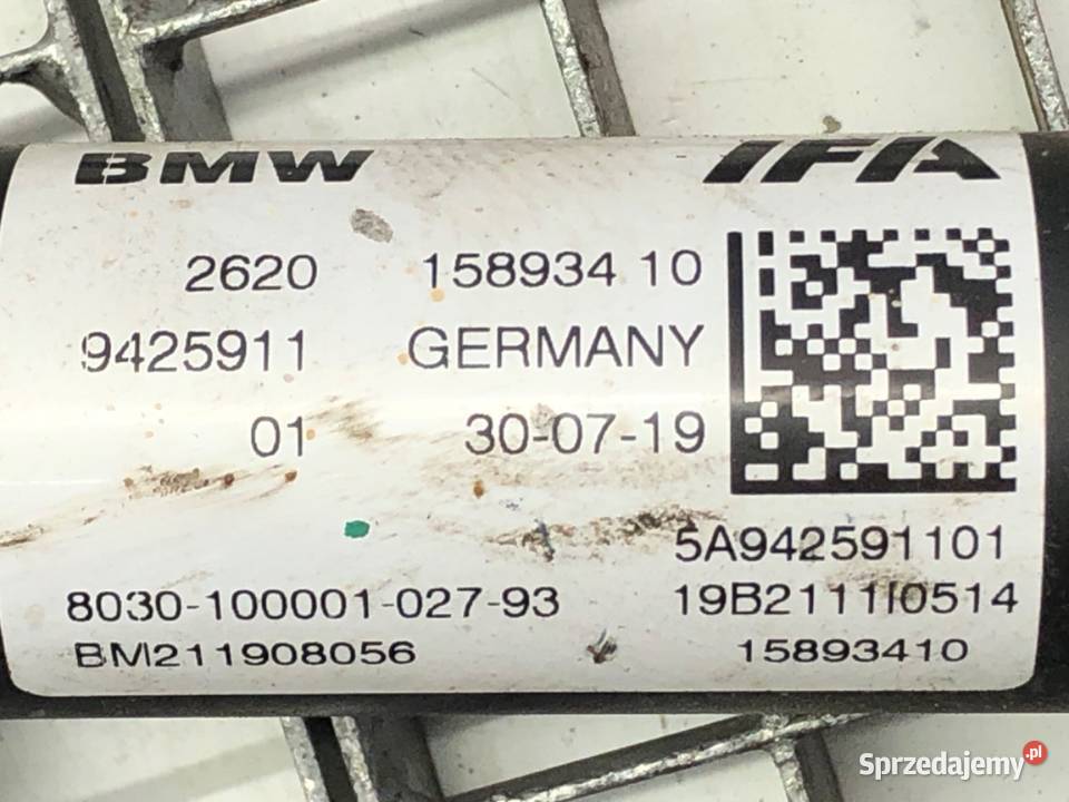 WAŁ NAPĘDOWY PRZÓD BMW G01 SUV 20 190 9425911 osobowe