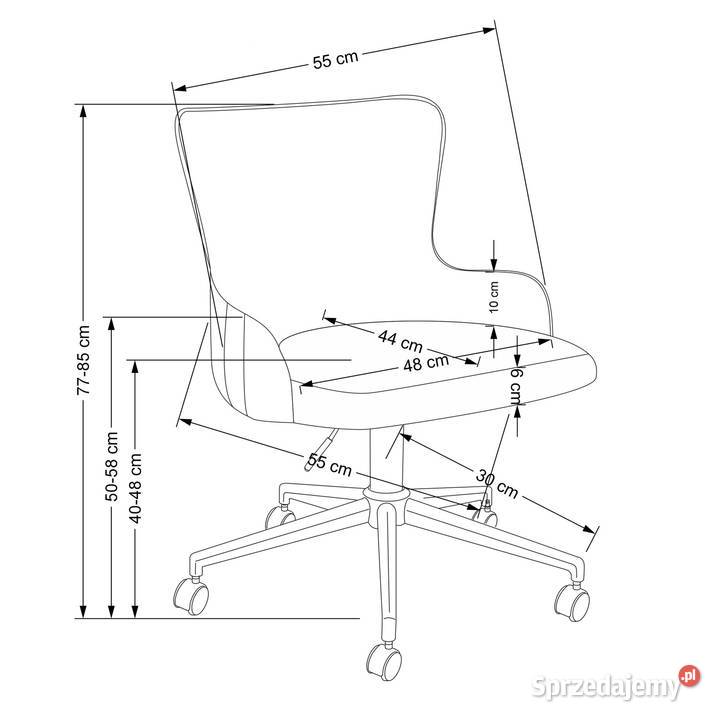 Fotel biurowy szarozłoty Golkowice sprzedam