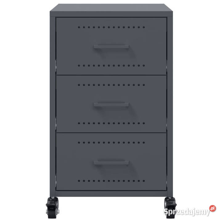 Szafka nocna antracytowa 36x39x59 stal WM846730 Warszawa