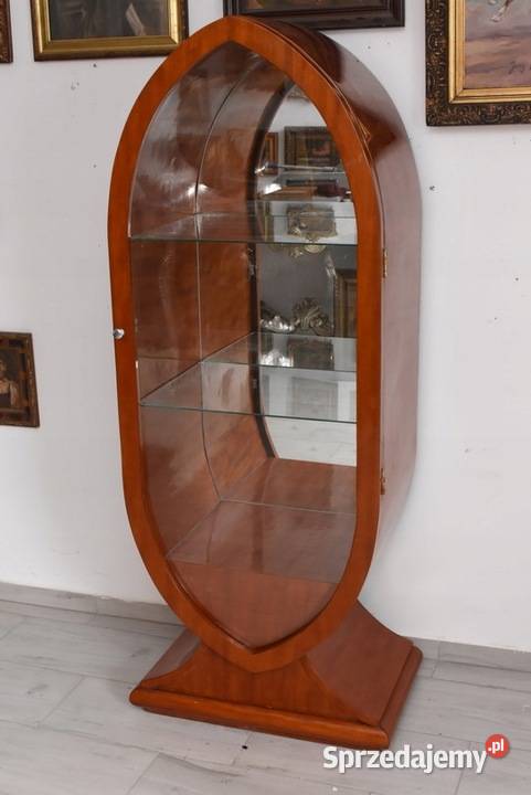 Owalna Witryna Styl Art Deco Gablotka Serwantka małopolskie Kraków