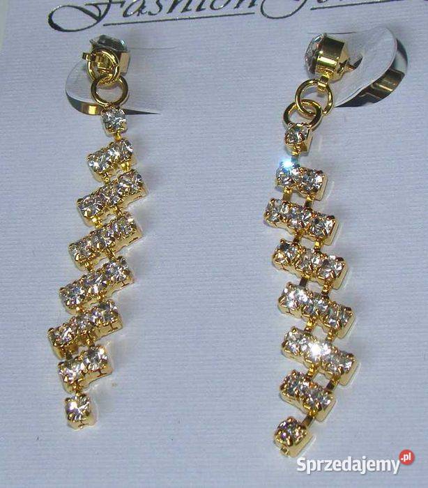 Kolczyki wiszące cyrkonie Łódź