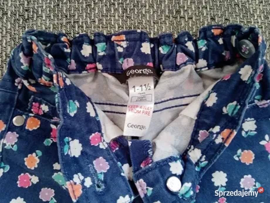 Spodnie dżinsowe w kwiatki r808692 Spodnie Spodnie Włocławek