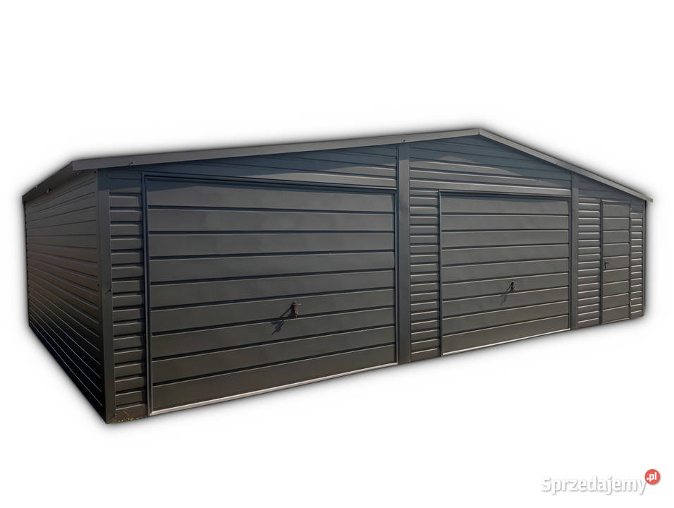 Garaż Blaszany 75x5m Dwustanowiskowy Antracyt Sprzedaż Tychy