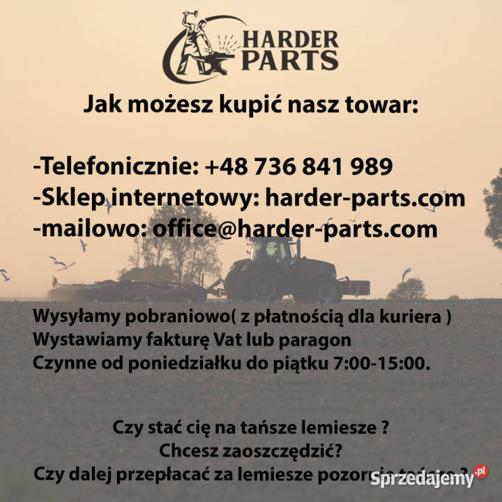 Odkładnia przedpłużka HARDOX 3470540P D2R do nieuszkodzony Suwałki