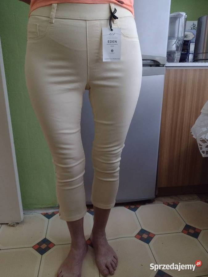 38M Firmowe żółte rybaczki z LondynuspodnieNOWE Dorothy Perkins