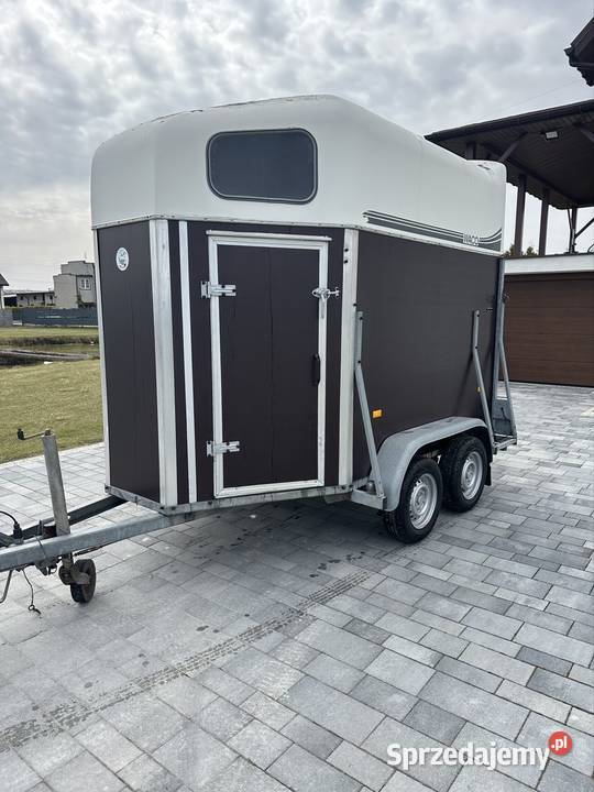Przyczepa do przewozu 2 koni dmc 1300 kat b Do przewozu koni Mokra