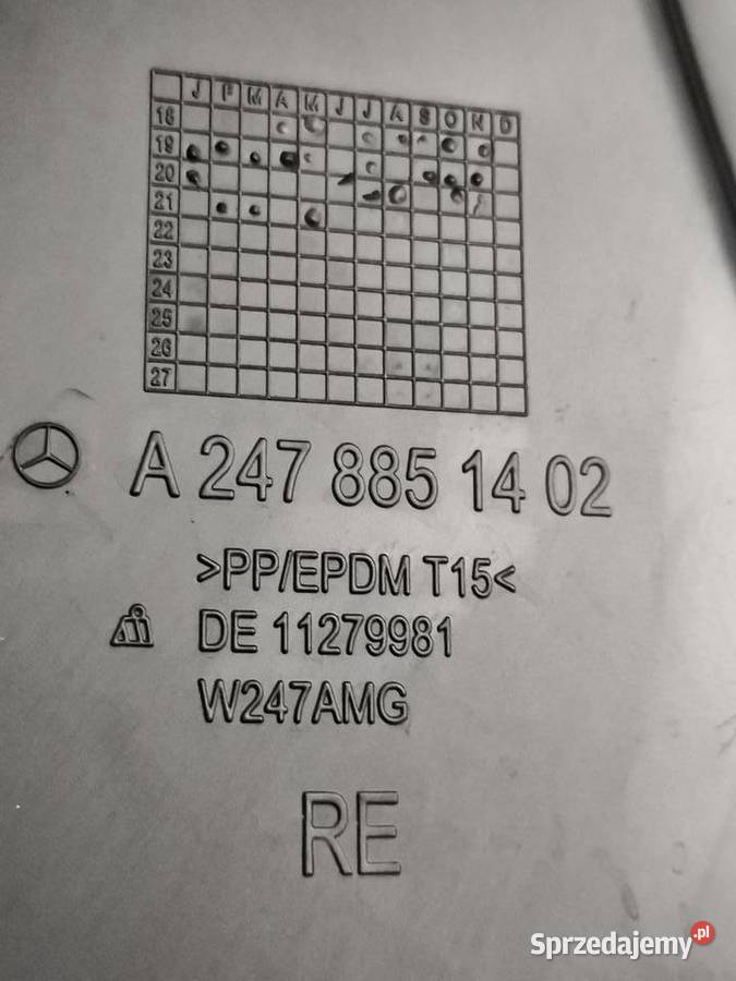 MERCEDES B W247 PRAWY WSPORNIK ZDERZAKA PRZÓD Międzychód