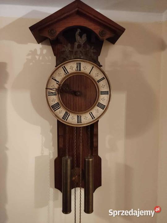 stary zegar ścienny z daszkiem lubuskie sprzedam