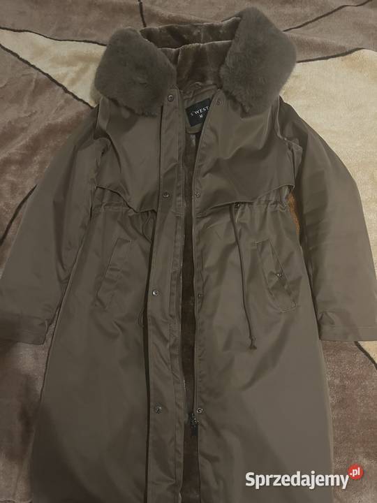 Zimowa Kurta damska Parka brązowa Kurtki i płaszcze Jarosław sprzedam