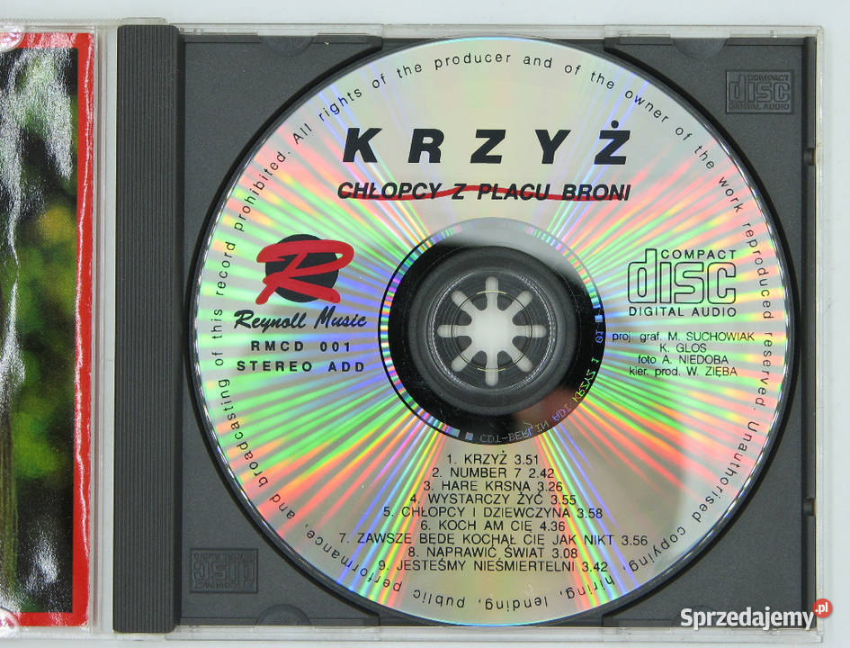 CD CHŁOPCY Z PLACU BRONI Krzyż REYNOLL MUSIC łódzkie Cielądz